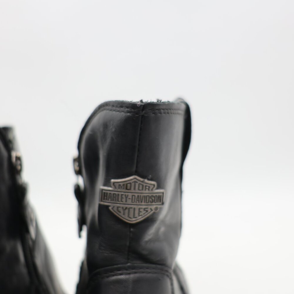 Harley-Davidson Moto Boots Women’s Size 9 M Black Leather Steel Toe 84462 - Picture 10 of 11